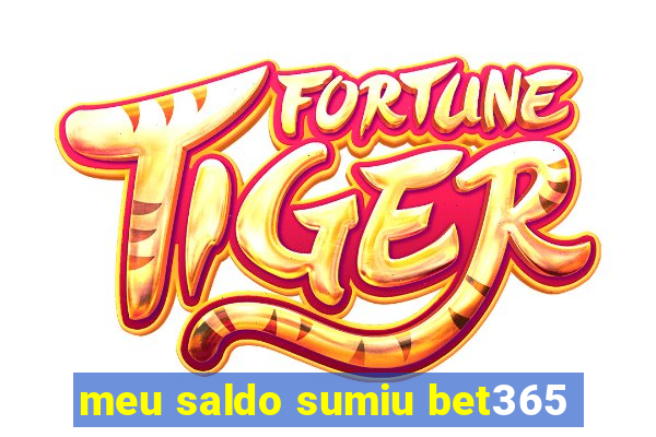 meu saldo sumiu bet365