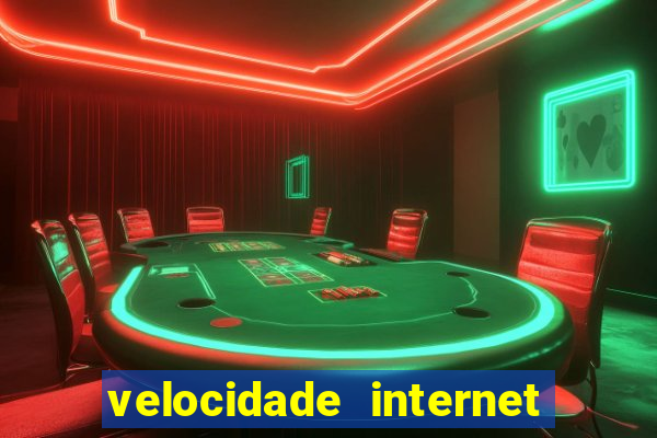 velocidade internet para jogar online