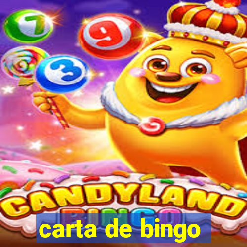 carta de bingo