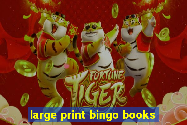 large print bingo books