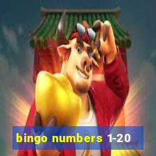 bingo numbers 1-20