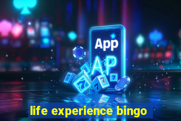 life experience bingo