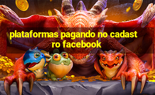 plataformas pagando no cadastro facebook