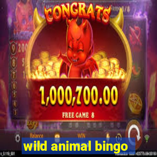 wild animal bingo