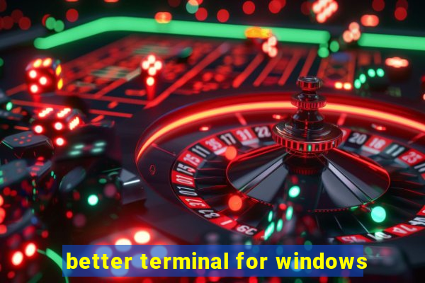 better terminal for windows