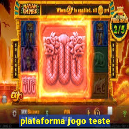 plataforma jogo teste