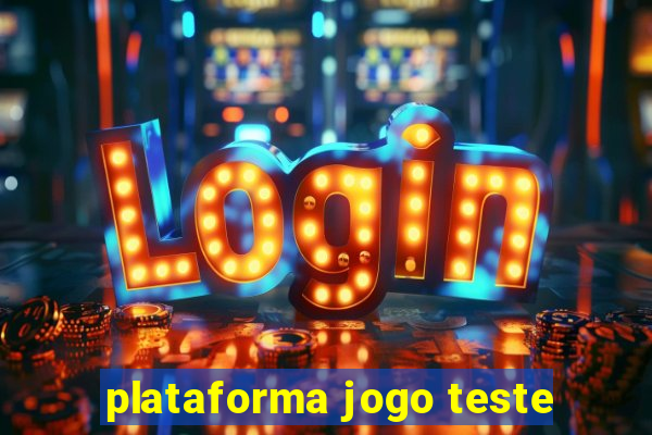 plataforma jogo teste