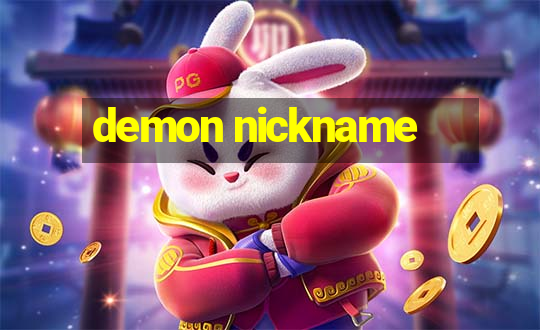 demon nickname