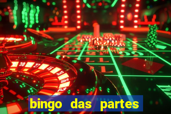 bingo das partes do corpo