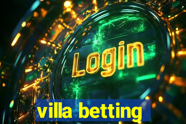 villa betting