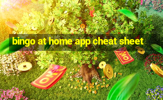 bingo at home app cheat sheet