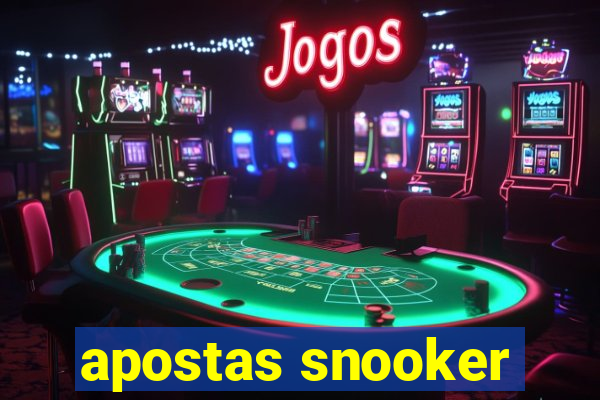 apostas snooker