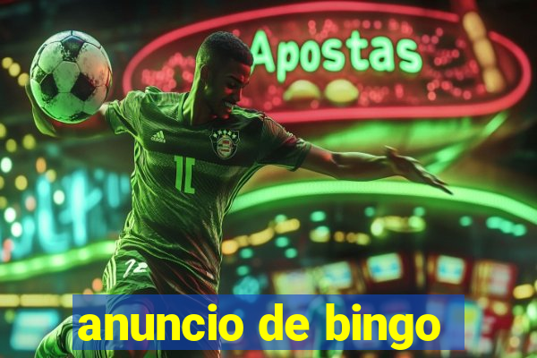 anuncio de bingo