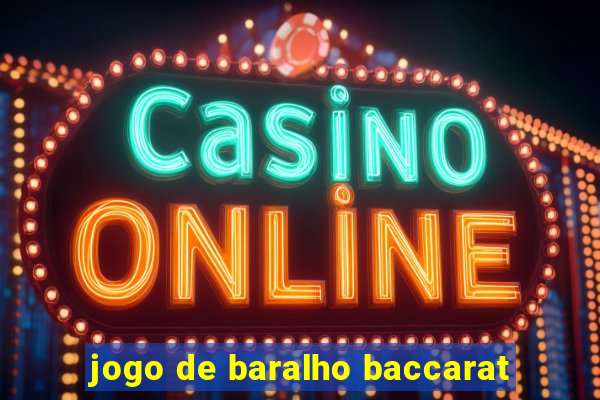 jogo de baralho baccarat