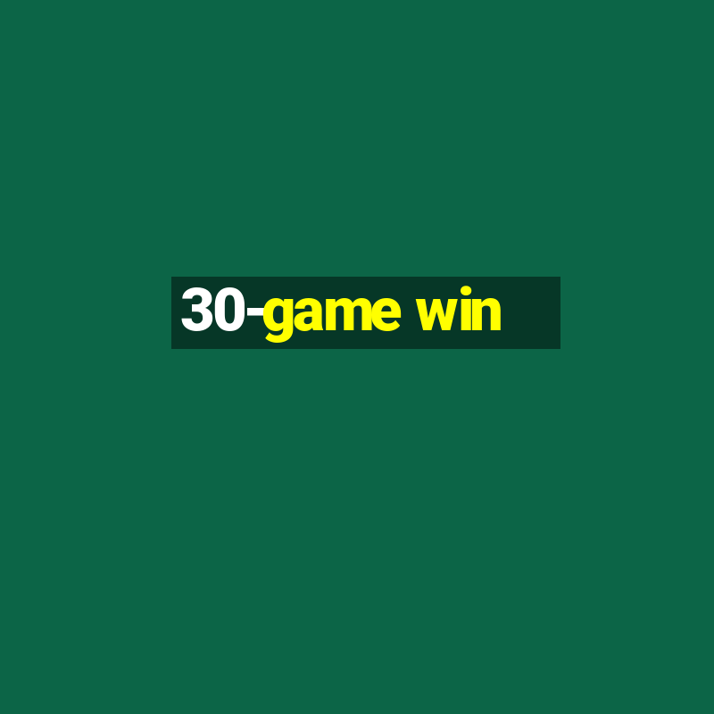 30-game win