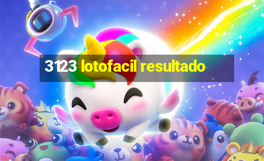 3123 lotofacil resultado