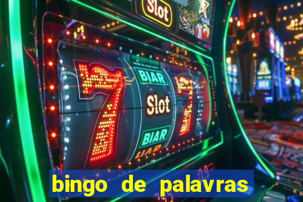 bingo de palavras para imprimir colorido