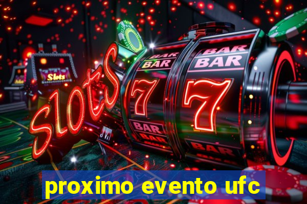 proximo evento ufc