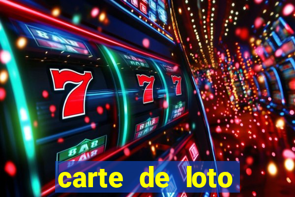 carte de loto bingo a imprimer gratuit