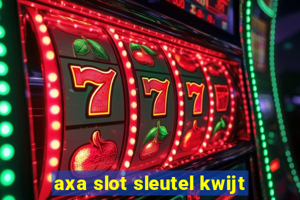 axa slot sleutel kwijt