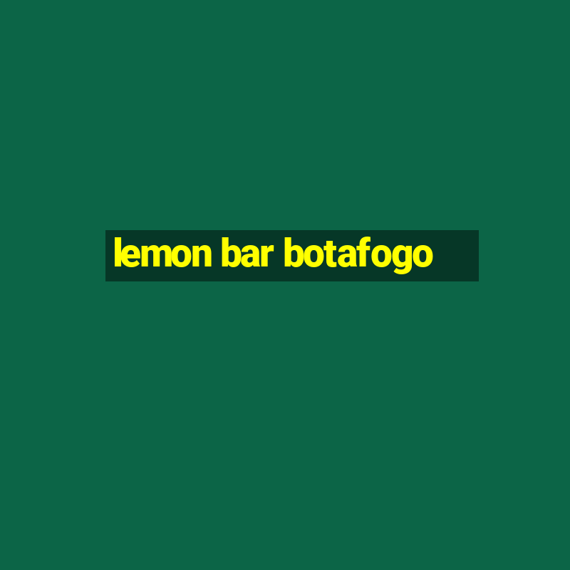 lemon bar botafogo