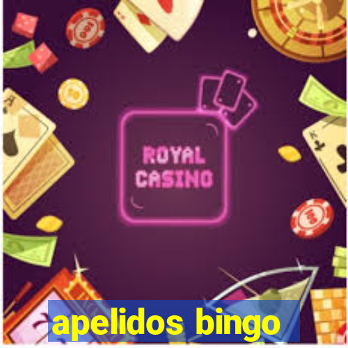 apelidos bingo