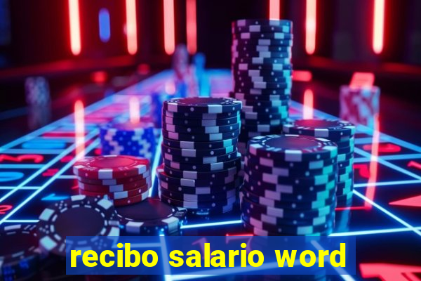 recibo salario word