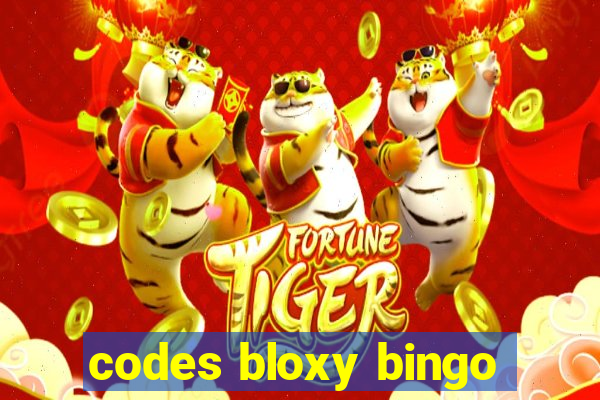 codes bloxy bingo