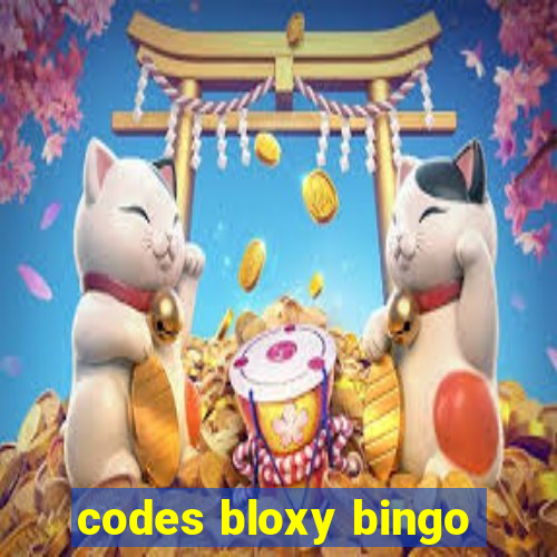 codes bloxy bingo