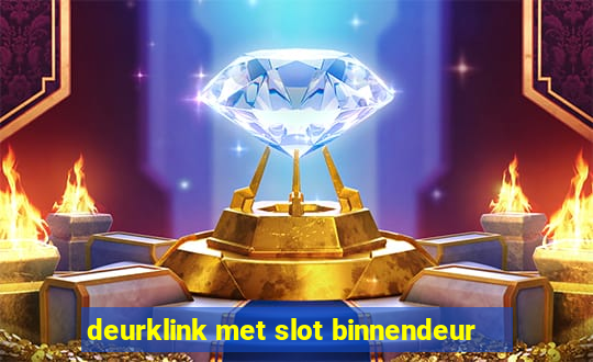 deurklink met slot binnendeur