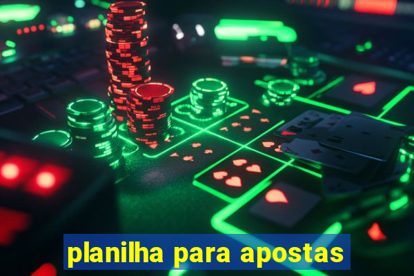 planilha para apostas