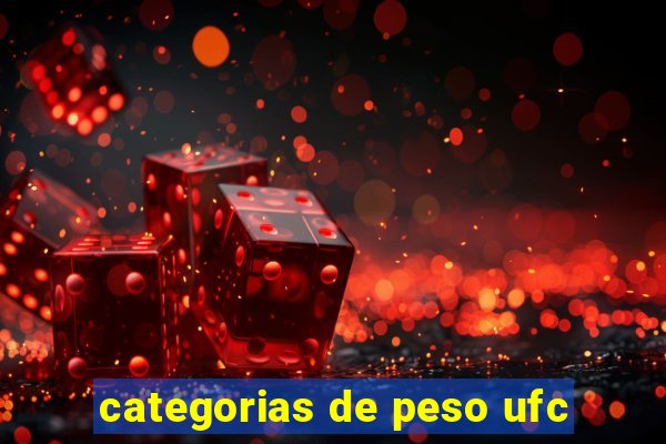 categorias de peso ufc