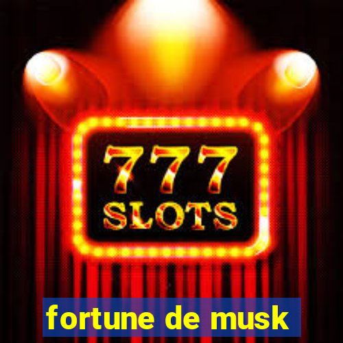 fortune de musk