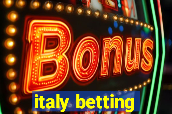 italy betting