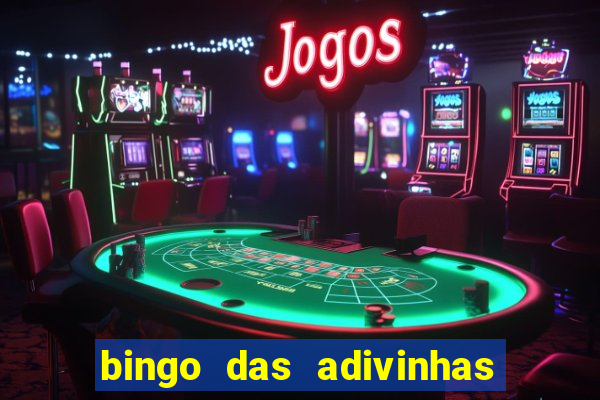 bingo das adivinhas para imprimir