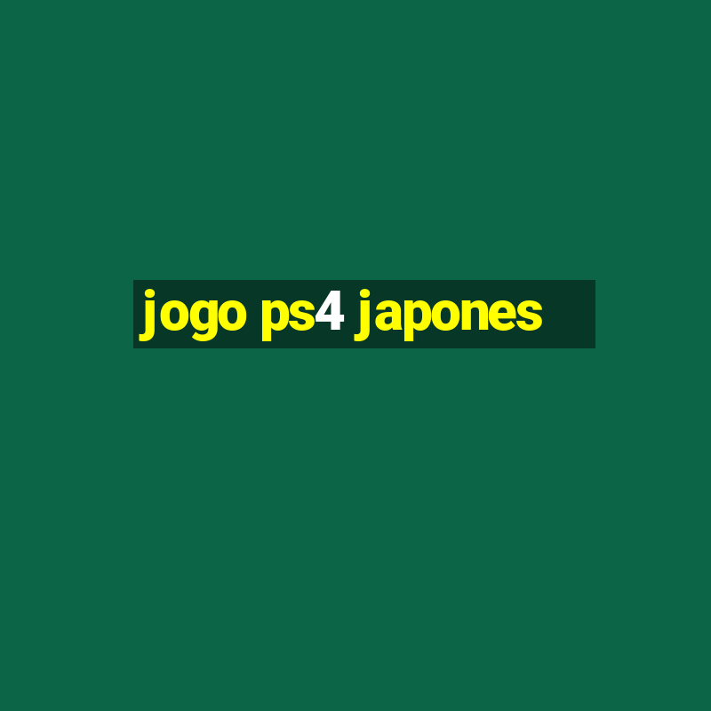 jogo ps4 japones