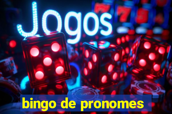 bingo de pronomes