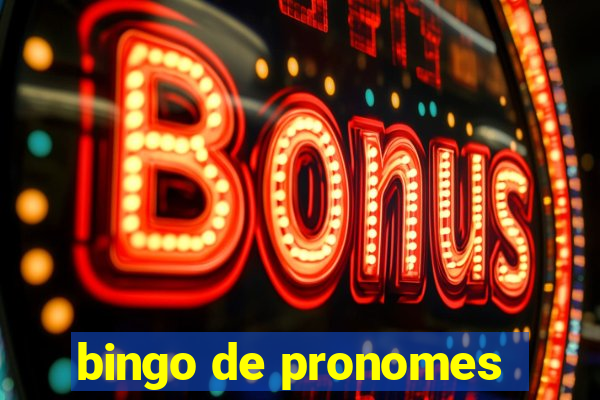 bingo de pronomes