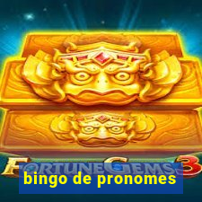 bingo de pronomes