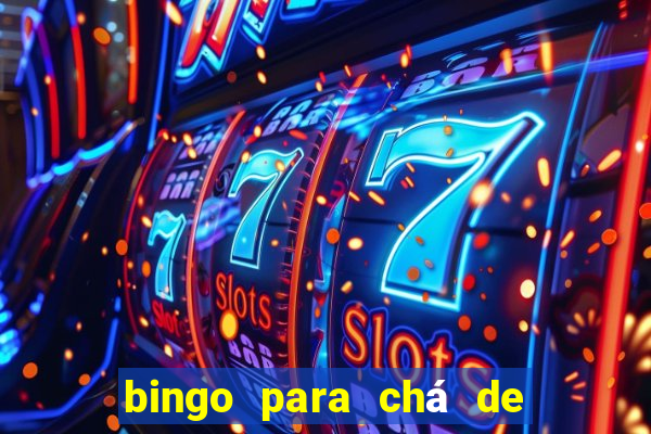 bingo para chá de bebê para imprimir grátis