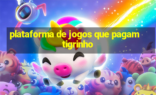 plataforma de jogos que pagam tigrinho