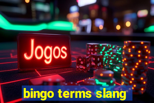 bingo terms slang