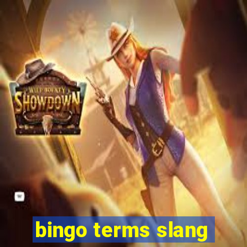 bingo terms slang