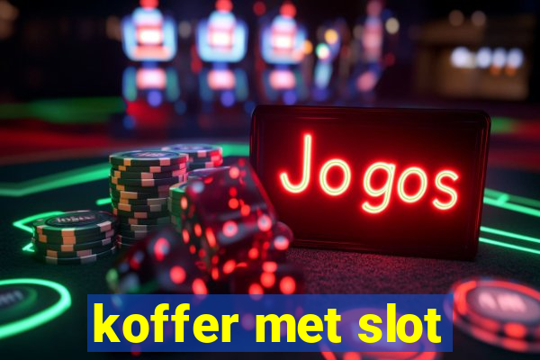 koffer met slot