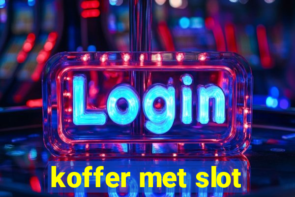 koffer met slot