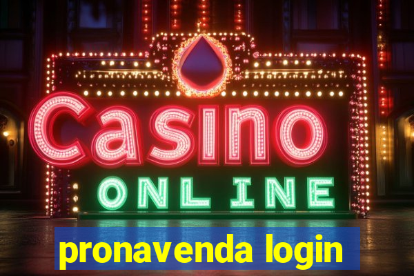 pronavenda login