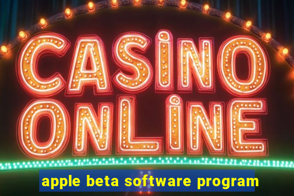 apple beta software program