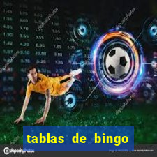 tablas de bingo para imprimir en excel