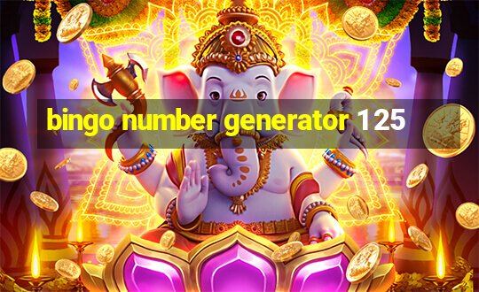 bingo number generator 1 25