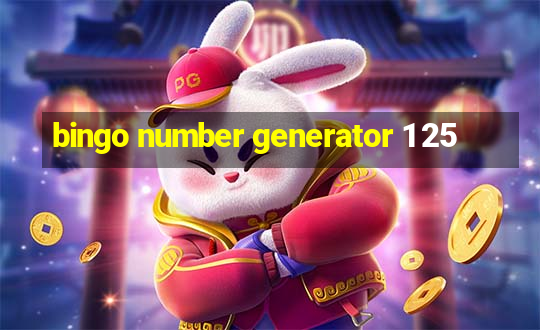 bingo number generator 1 25